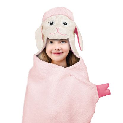 BEST BRANDS Kids Hooded Throw, Sheep  - 1-Piece - ADDROS.COM
